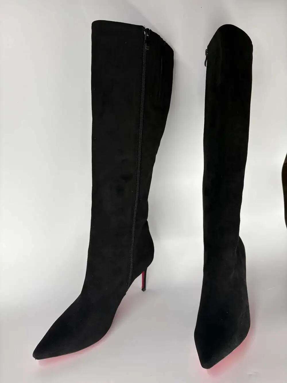 Christian Louboutin Miss Z Botta Black Suede Boots 42